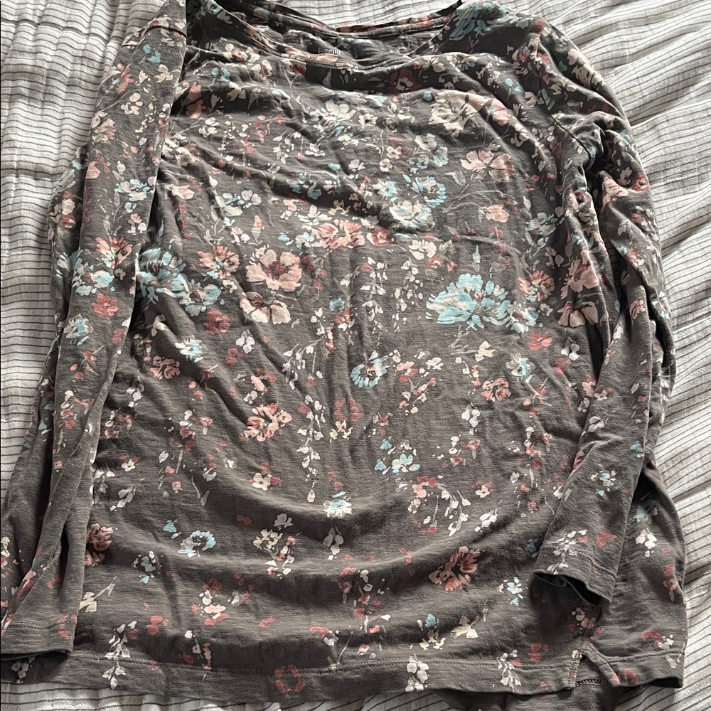 Pure Jill floral aysymetrical Tunic